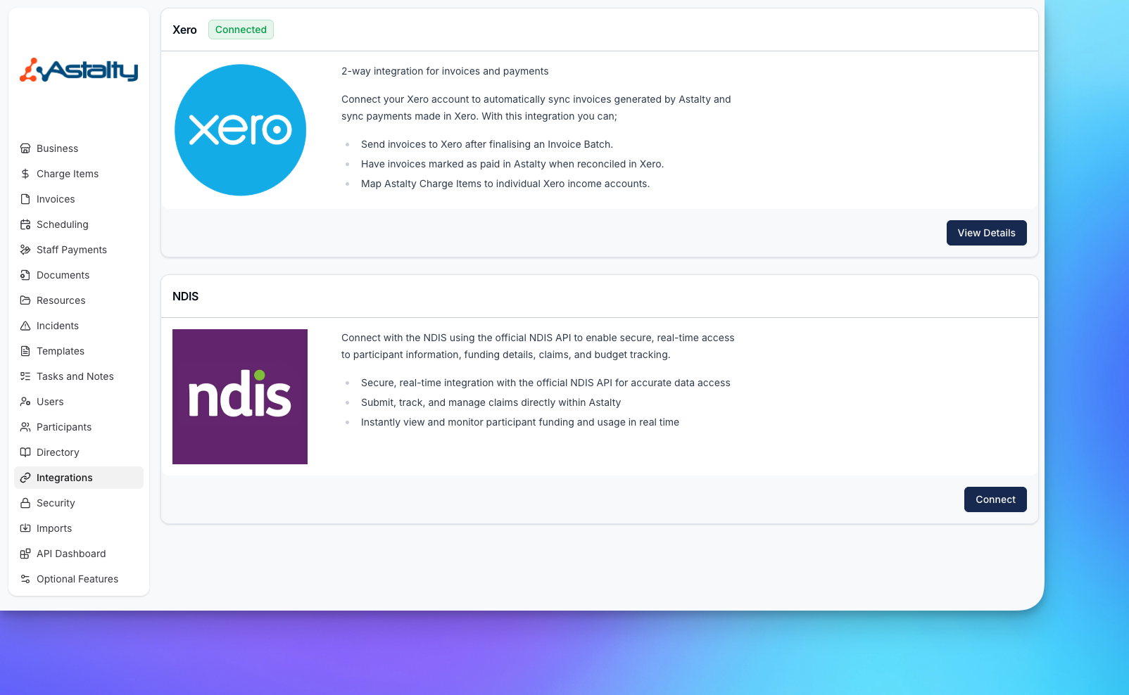 Configure Xero for Payroll Integration